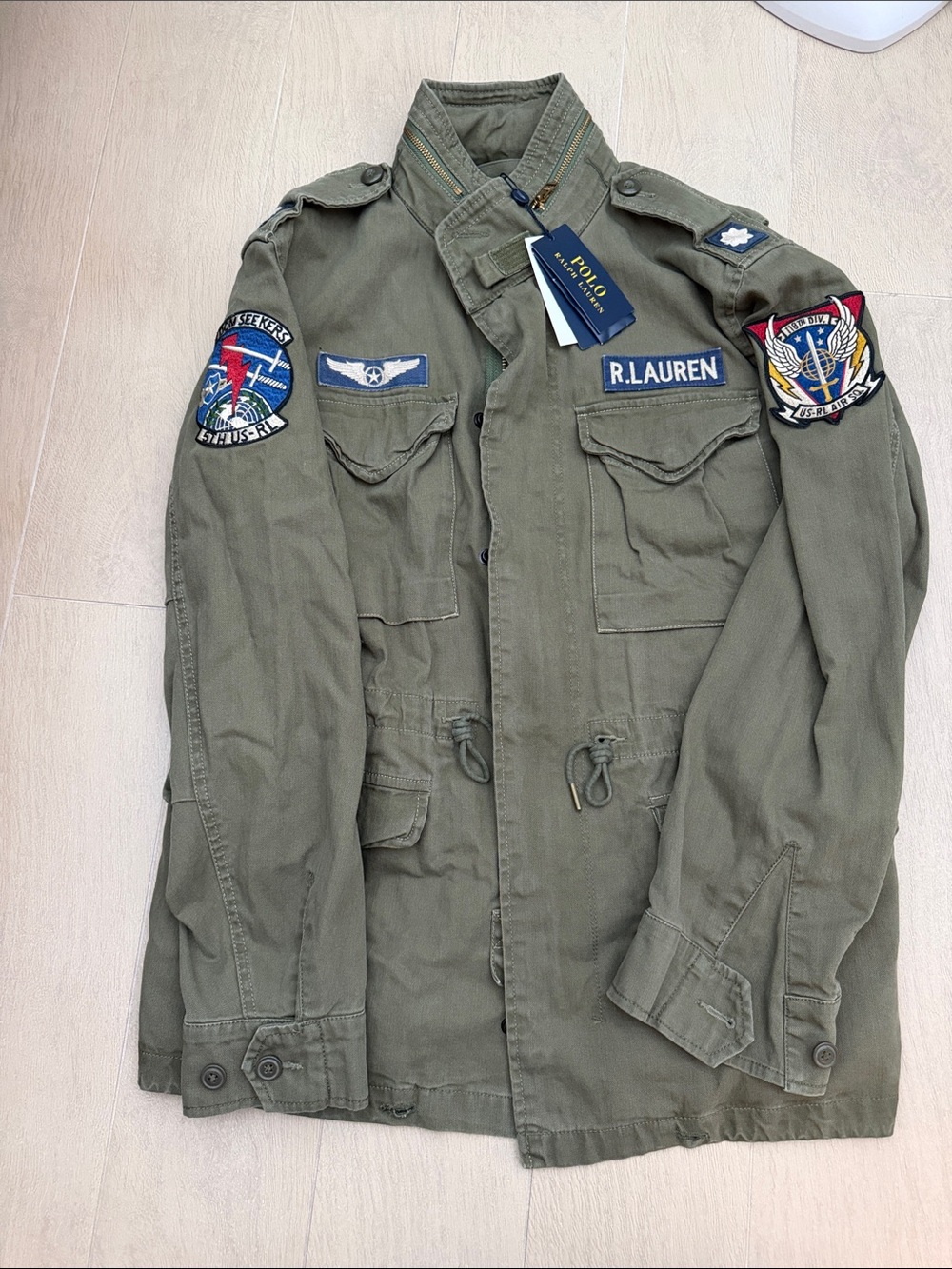 NWT polo rl size M ARMY Military Field Jacket
